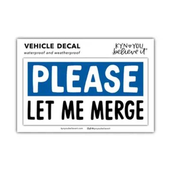 Please Let Me Merge Vehicle Decal NEW - Picture 1 of 1